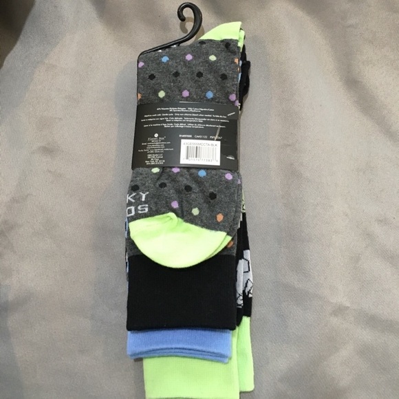 NWT Funky Socks 3 Pack Shirt Design Socks - Picture 2 of 7
